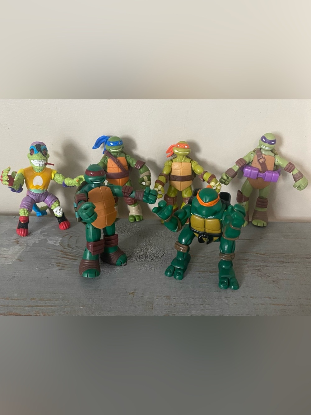 “Playmates TMNT Teenage Mutant Ninja Turtles Action Figure Lot of 6 – 2012/2014